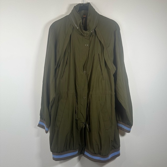 Free People Olive Green Relaxed Fit Windswept Jacket Size XS slouchy oversized - Picture 3 of 14